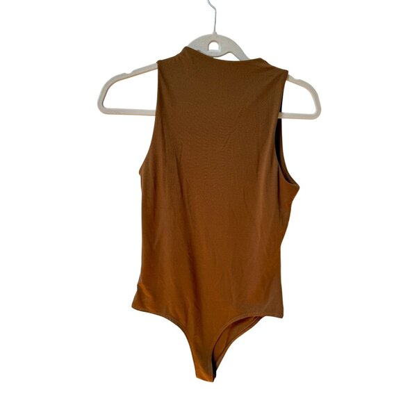 Sincerely Jules Brown Sleeveless Bodysuit Size, M - Picture 4 of 4